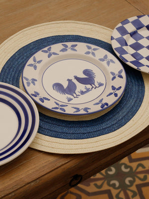 La Vichy Dessert Plate | Blue La Vichy Dessert Plate | Blue