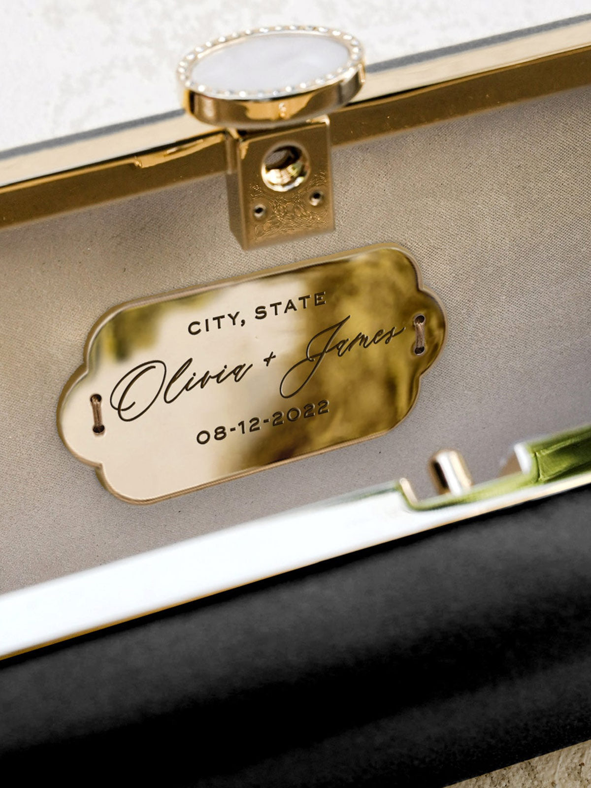 Satin Bella Clutch | Black Satin Bella Clutch | Black