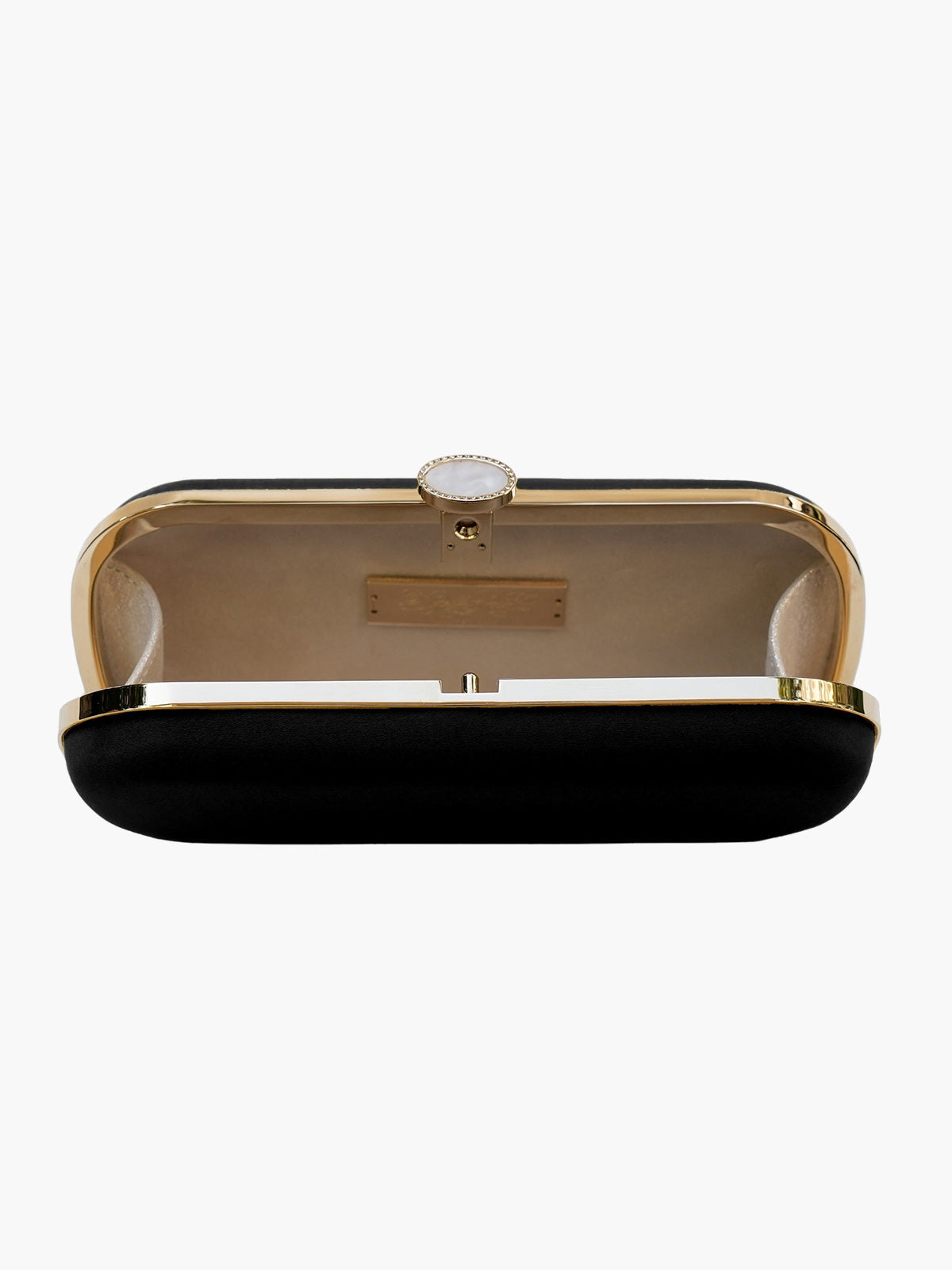 Satin Bella Clutch | Black Satin Bella Clutch | Black