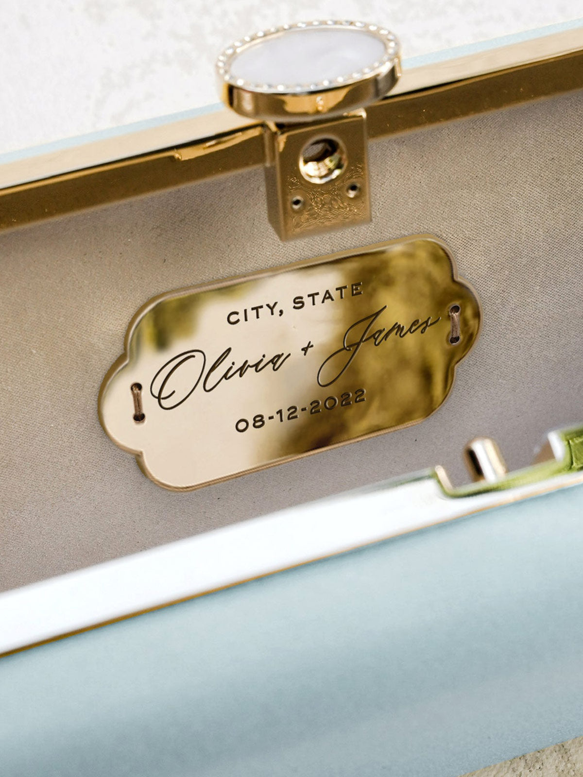 Satin Bella Clutch | Ice Blue Satin Bella Clutch | Ice Blue