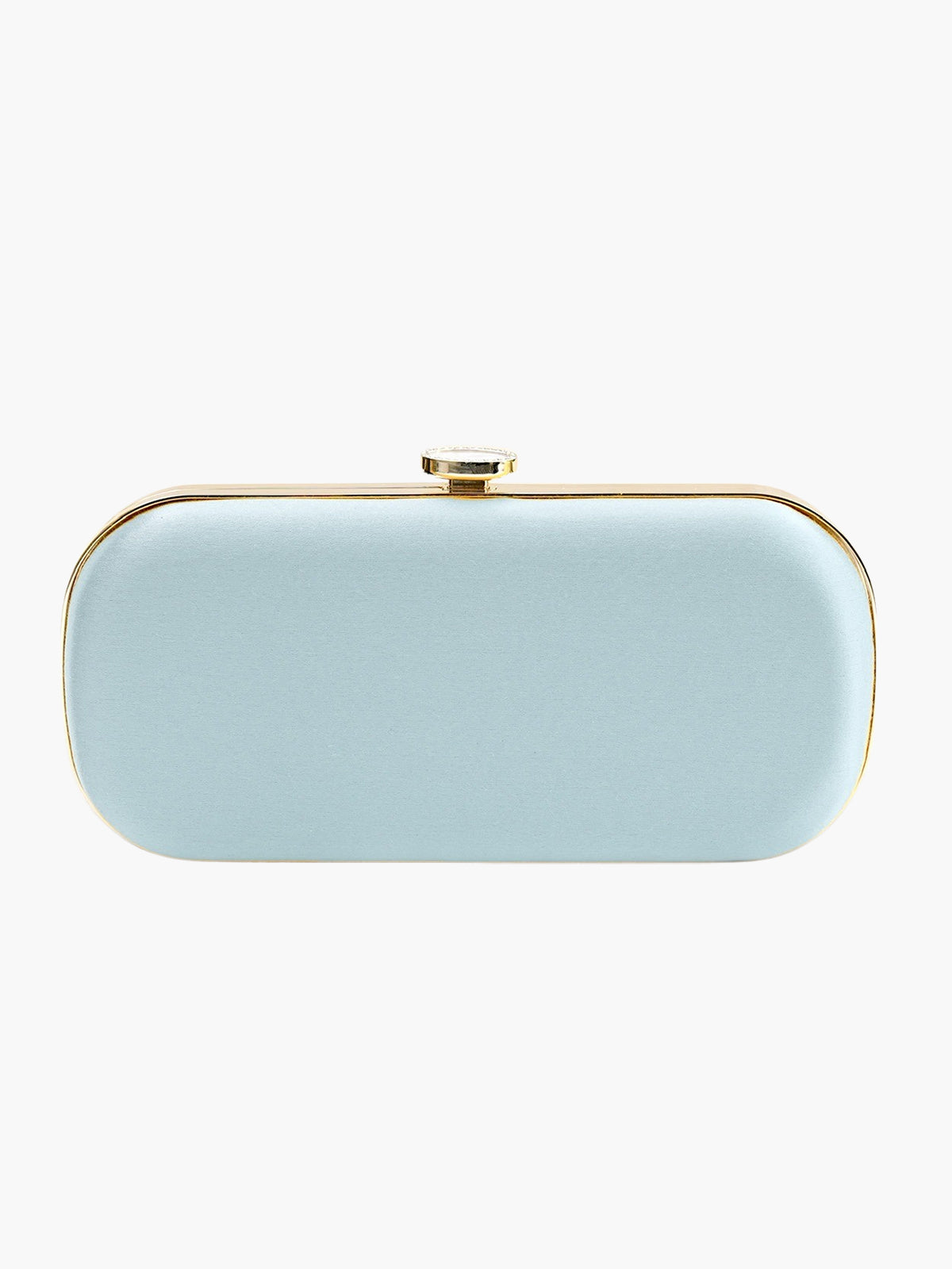 Satin Bella Clutch | Ice Blue Satin Bella Clutch | Ice Blue