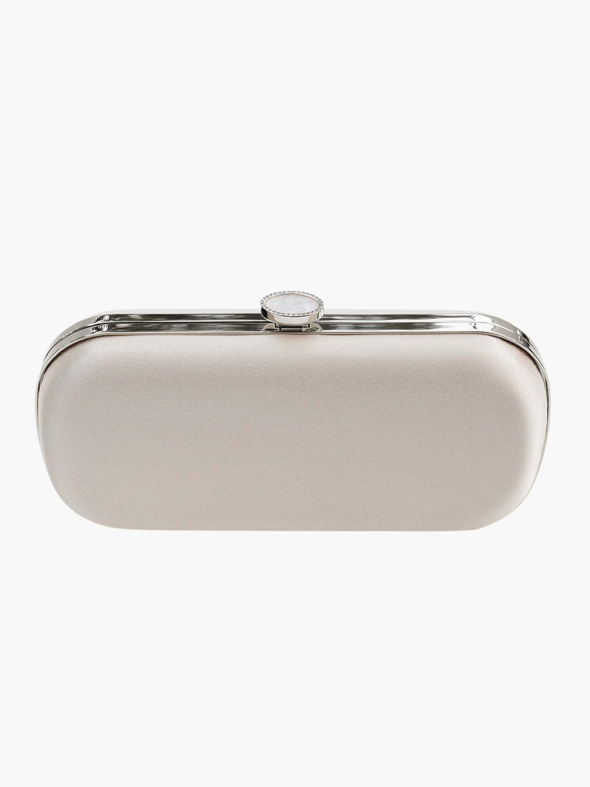 Satin Bella Clutch | Ivory Satin Bella Clutch | Ivory