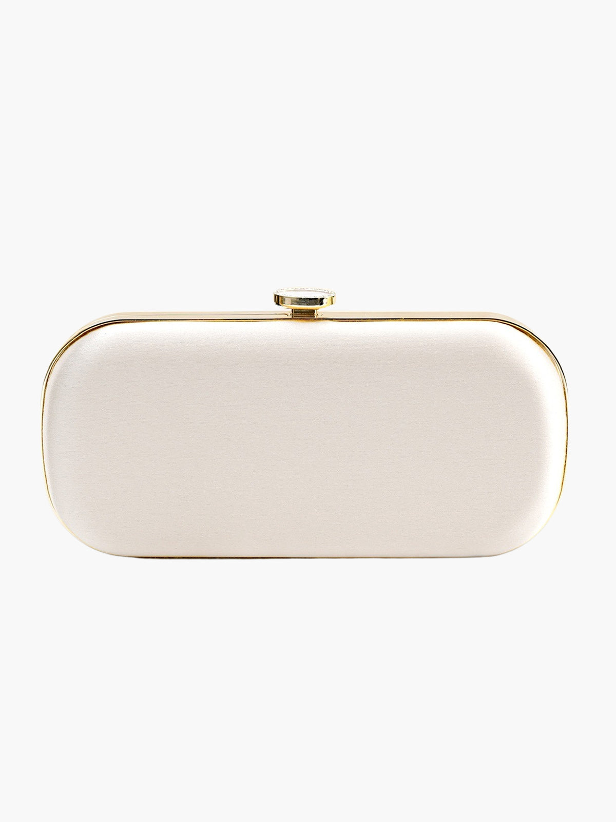 Satin Bella Clutch | Ivory Satin Bella Clutch | Ivory