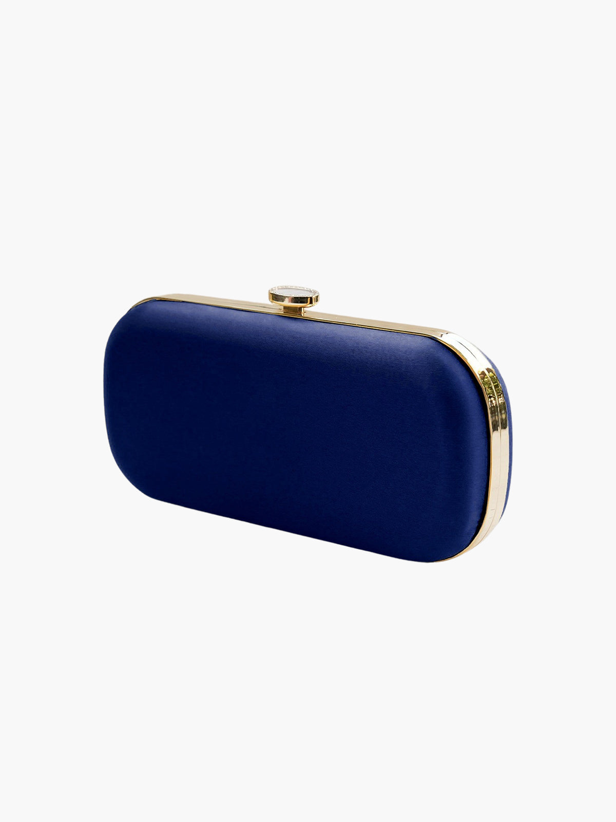 Satin Bella Clutch | Navy Satin Bella Clutch | Navy
