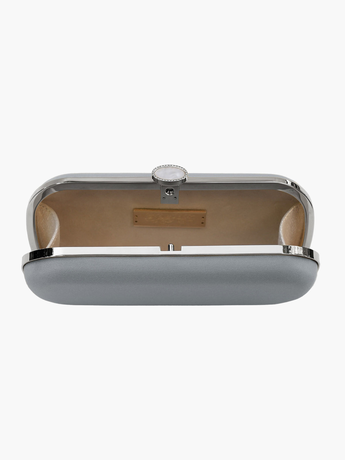 Satin Bella Clutch | Silver Smoke Satin Bella Clutch | Silver Smoke
