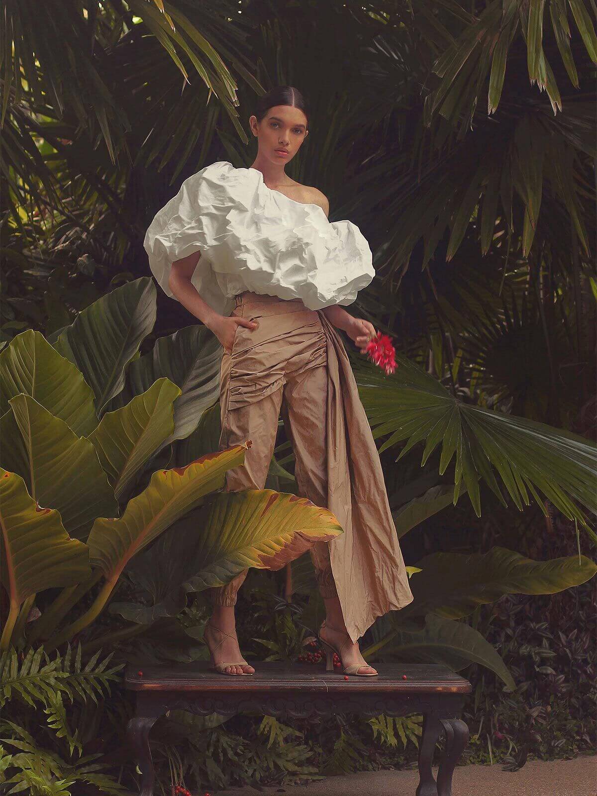 Abolengo Top | Red Abolengo Top | Red - Fashionkind