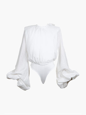 Cecilia Bodysuit | White Cecilia Bodysuit | White