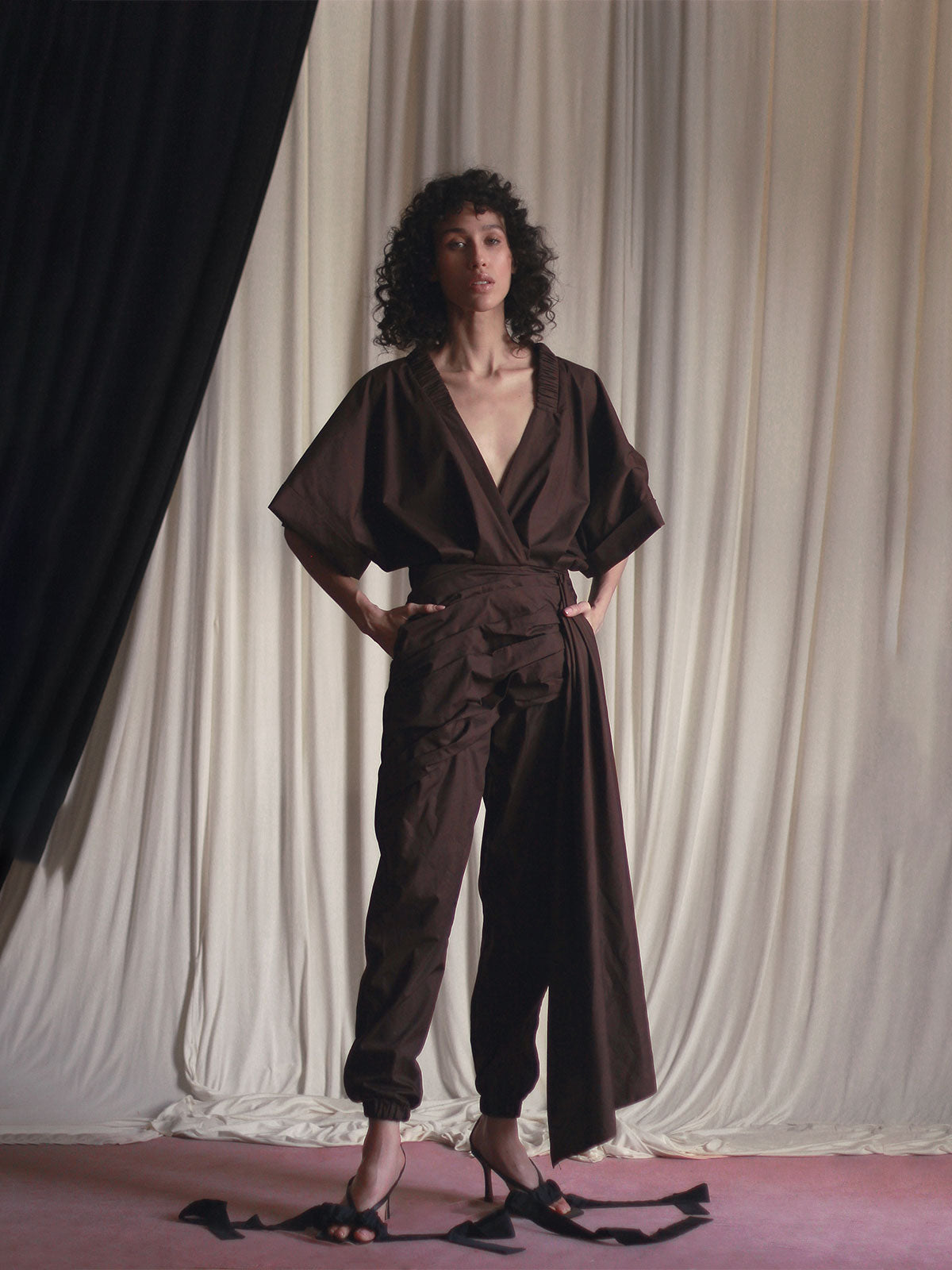 Milagros Jumpsuit | Brown Milagros Jumpsuit | Brown