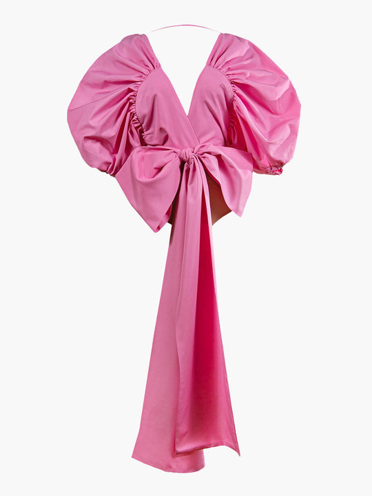 Rosa Bow Bodysuit | Magenta