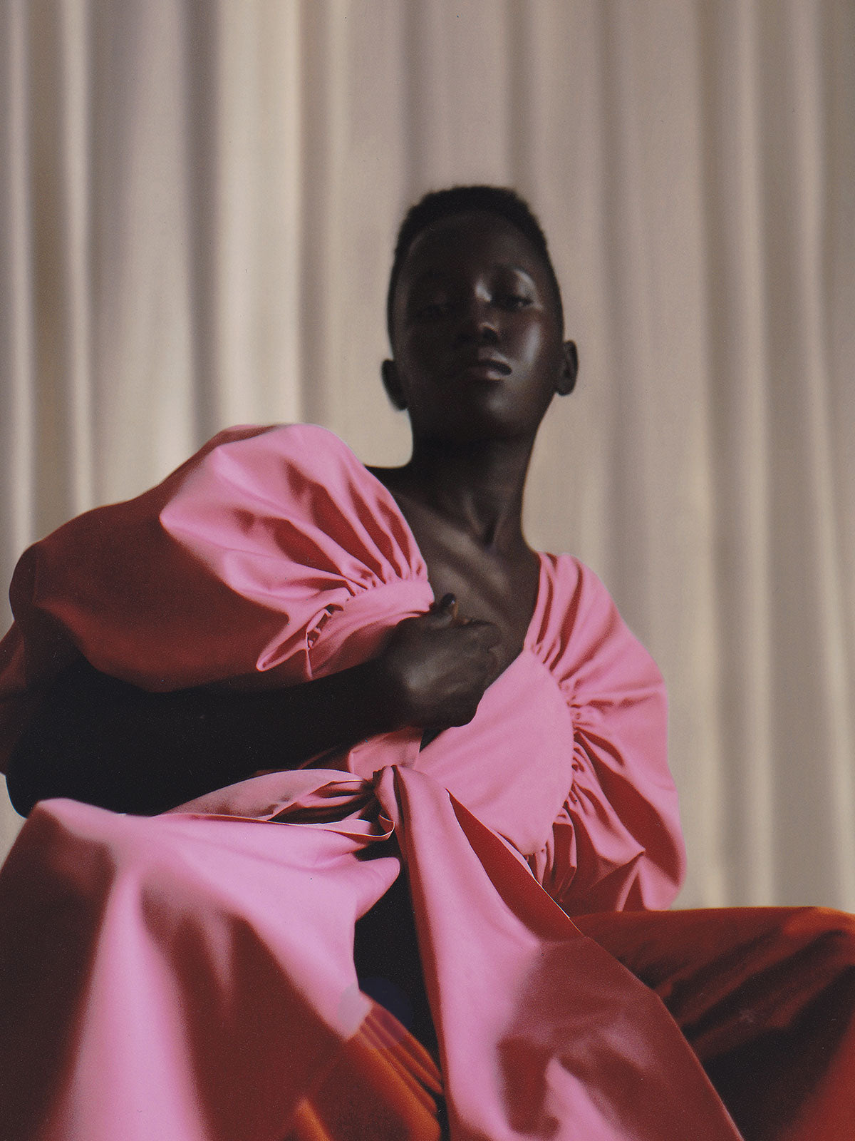 Rosa Bow Bodysuit | Magenta Rosa Bow Bodysuit | Magenta