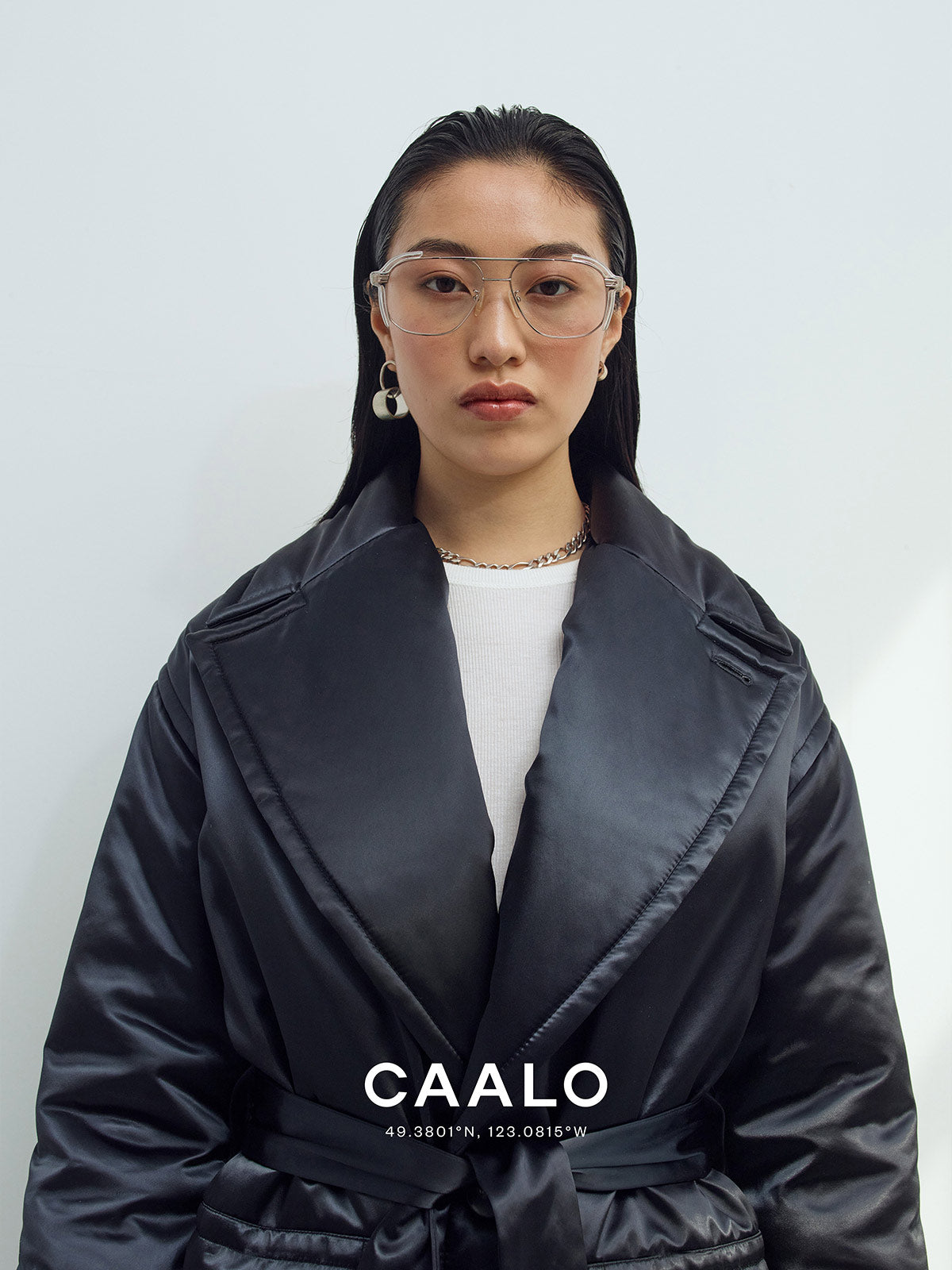 Sustainable Satin Down Coat Sustainable Satin Down Coat