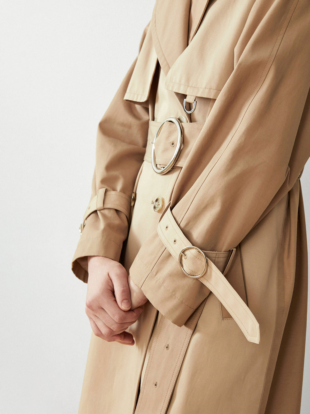 Sustainable Water Resistant Trench Coat | Camel