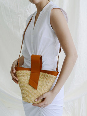 Amphora Straw and Leather Bag Amphora Straw and Leather Bag - Fashionkind