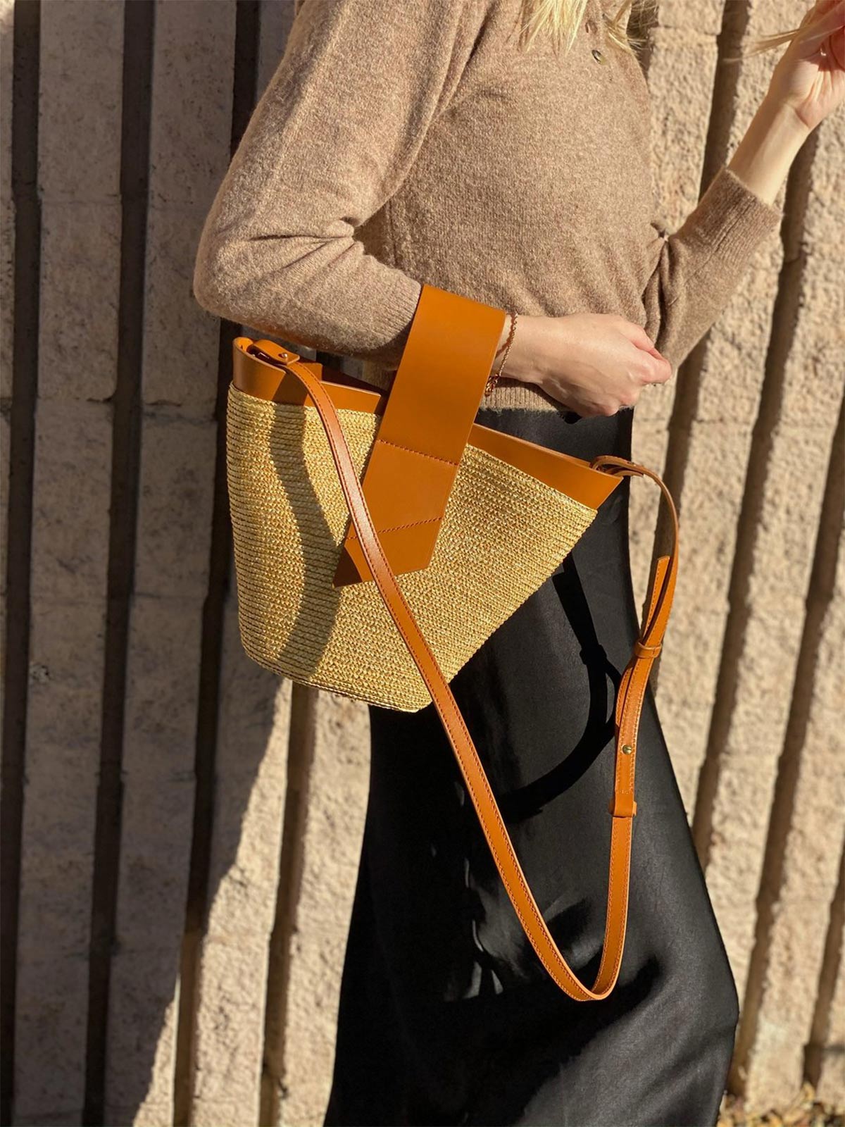 Amphora Straw and Leather Bag Amphora Straw and Leather Bag - Fashionkind