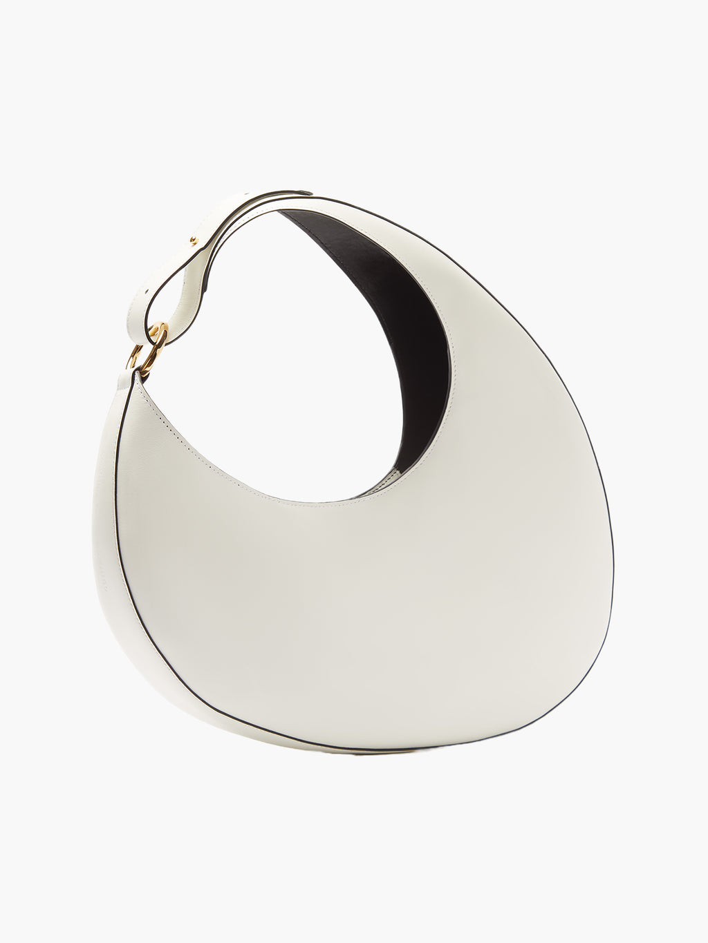 Ostra Handbag | Off White/Gold Ring