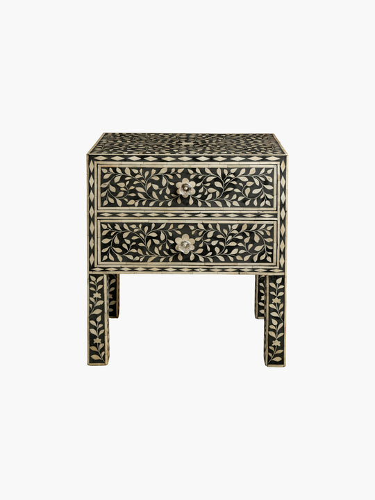 Nightstand With Arabesque Design