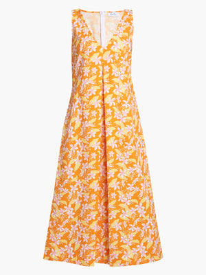 Swing Dress | Orange Frangipani Swing Dress | Orange Frangipani