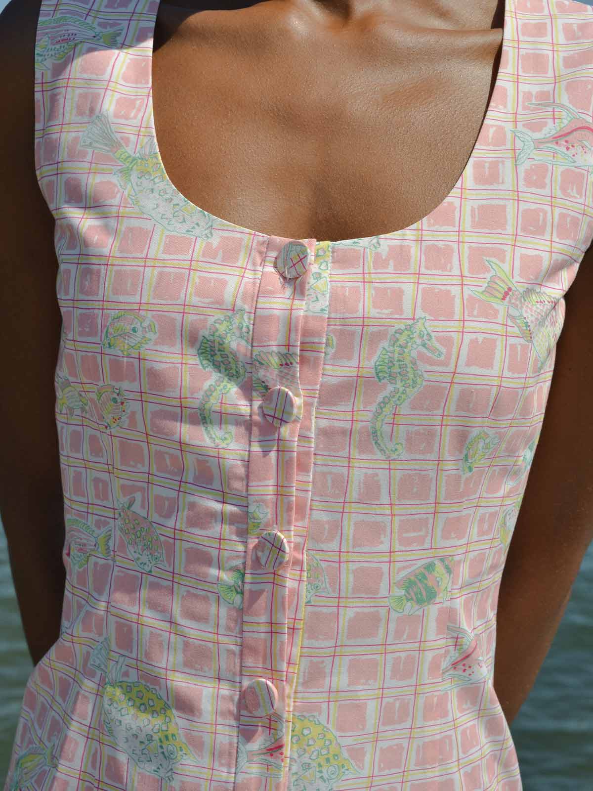 Mod Mini Dress | Pink Fishing Net Mod Mini Dress | Pink Fishing Net