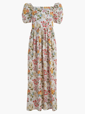 Short Sleeve Maxi Dress | Multi Floral Short Sleeve Maxi Dress | Multi Floral