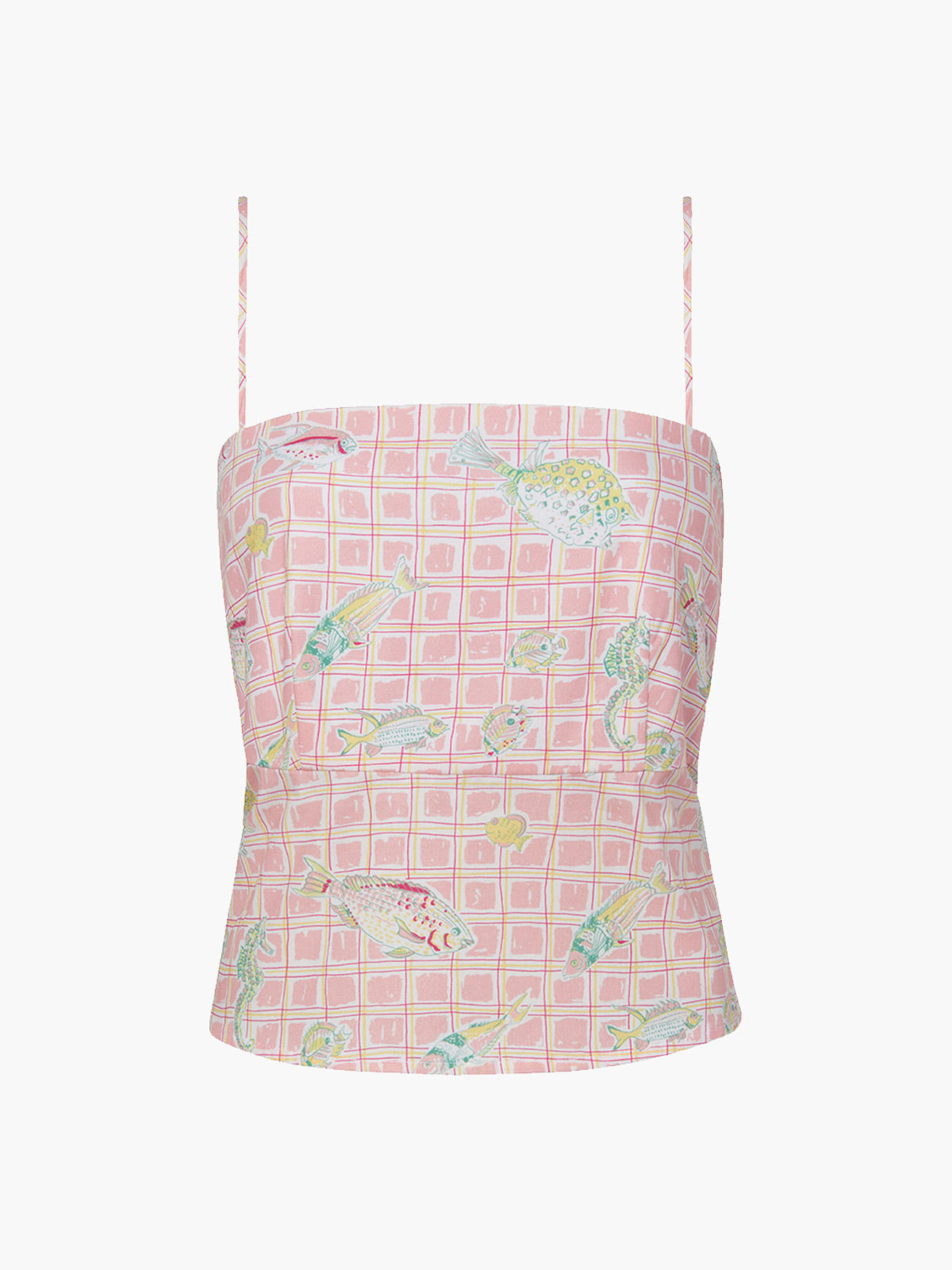 Coco Shop Scoop Neck Dress in Pink Fishing Net L