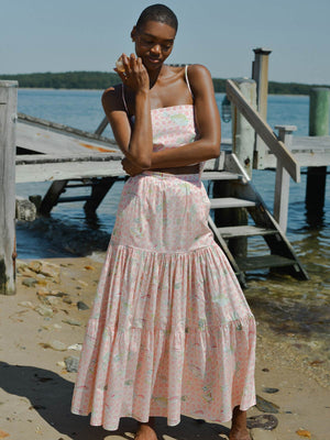 Tiered Skirt | Pink Fishing Net Tiered Skirt | Pink Fishing Net