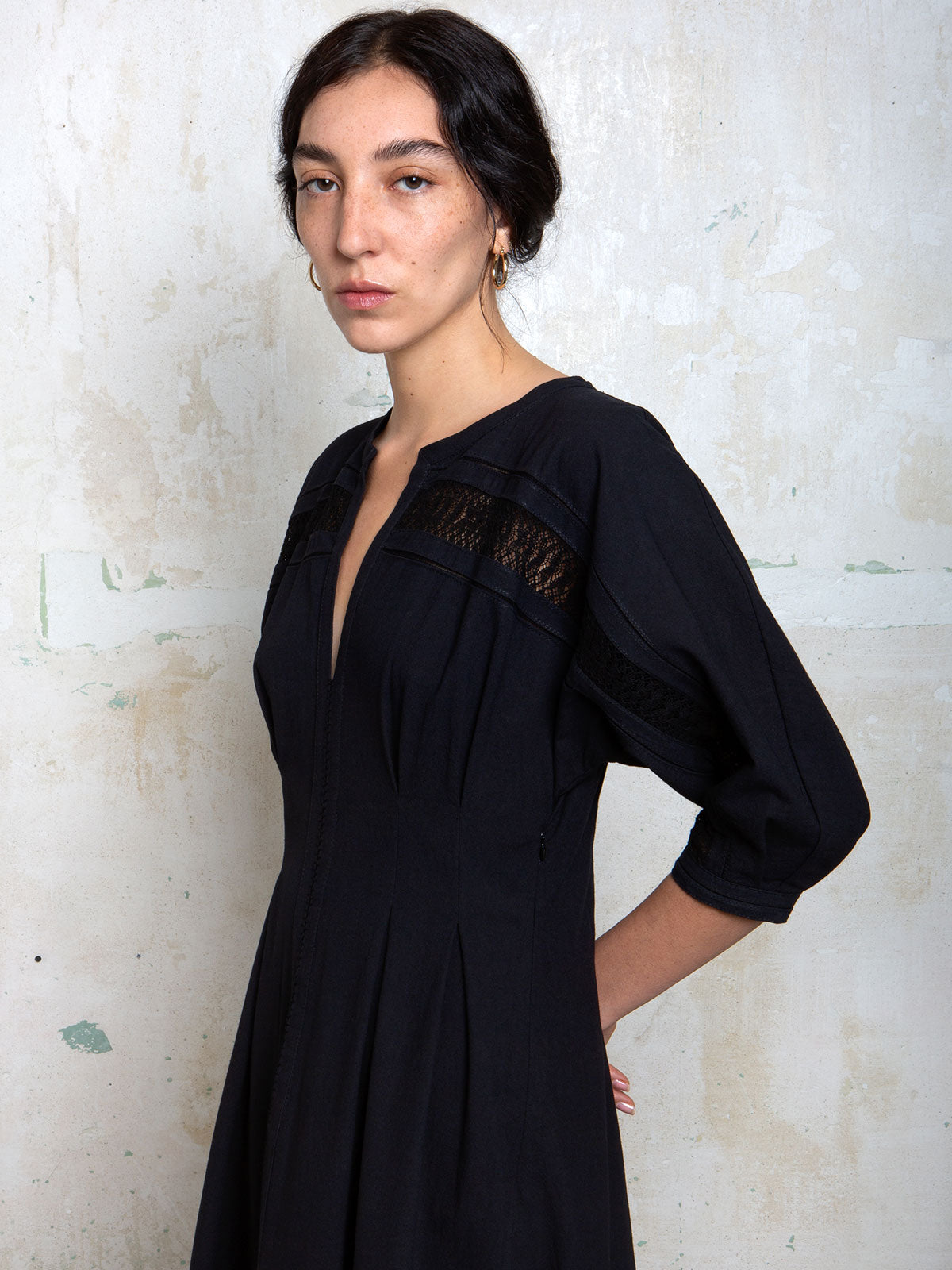 Concha Maxi Dress | Black Concha Maxi Dress | Black