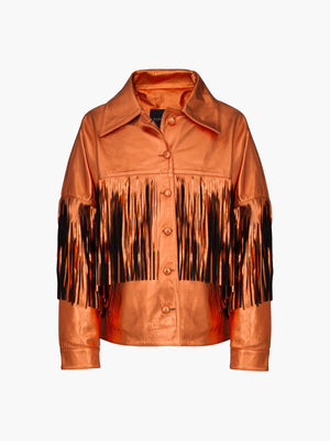 Taylor Jacket | Metallic Orange Taylor Jacket | Metallic Orange - Fashionkind