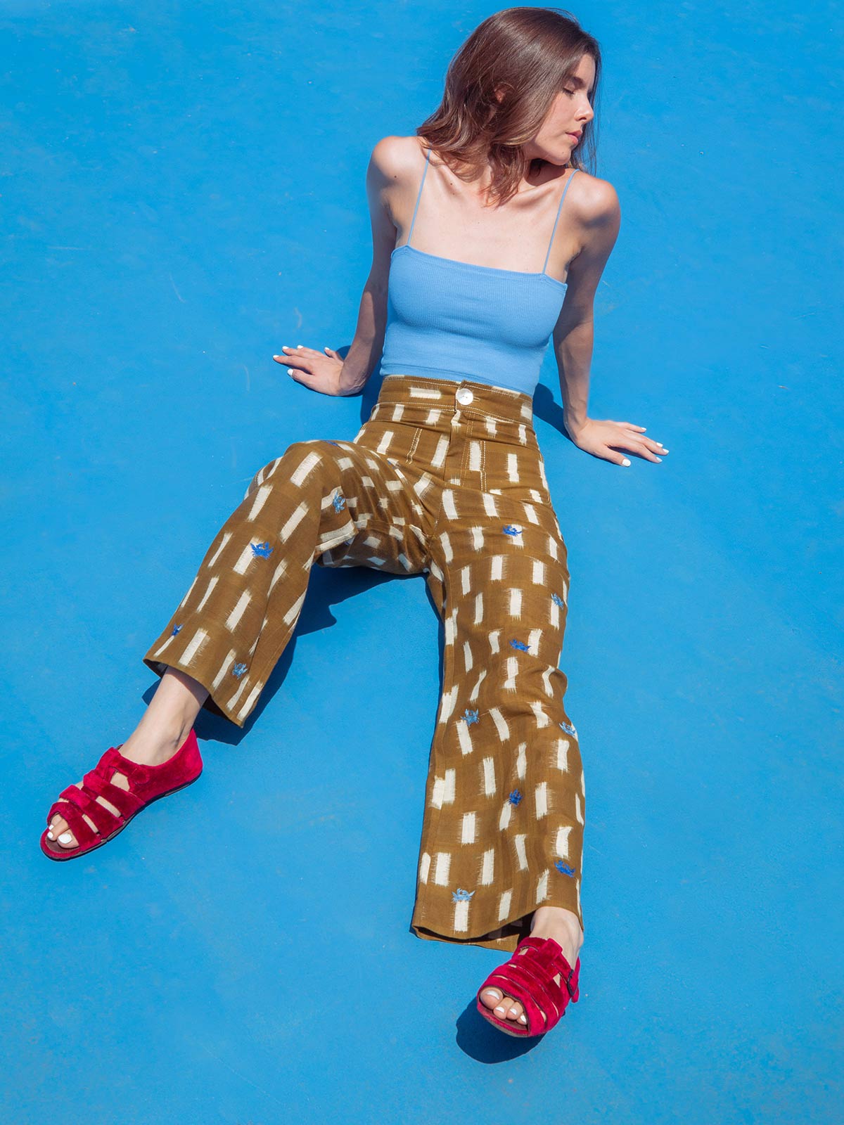 Crab Picnic Trousers | Blue Crab Picnic Trousers | Blue