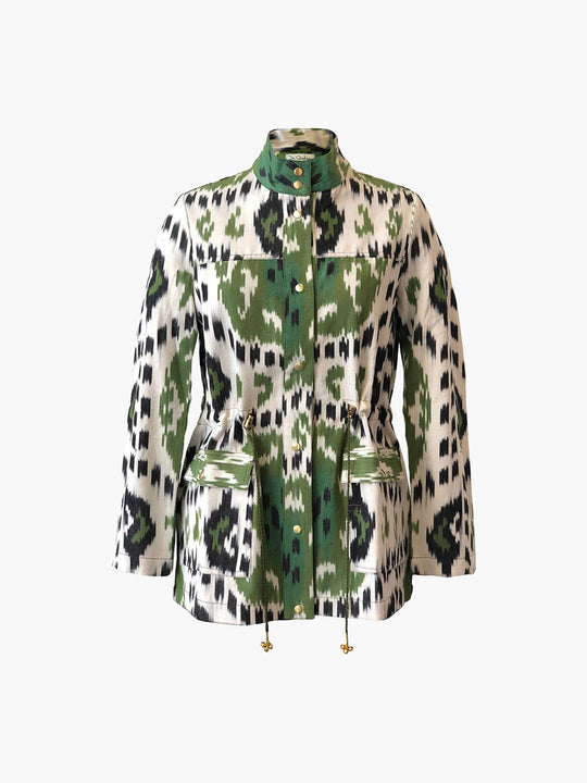 Ikat Jacket | Green Rainbow