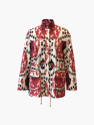 Ikat Jacket | Red Rainbow Ikat Jacket | Red Rainbow