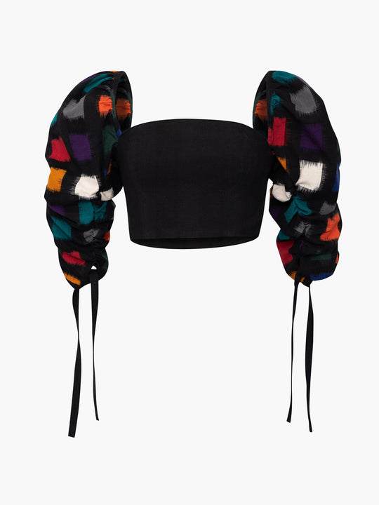 Parampara Crop Top | Black