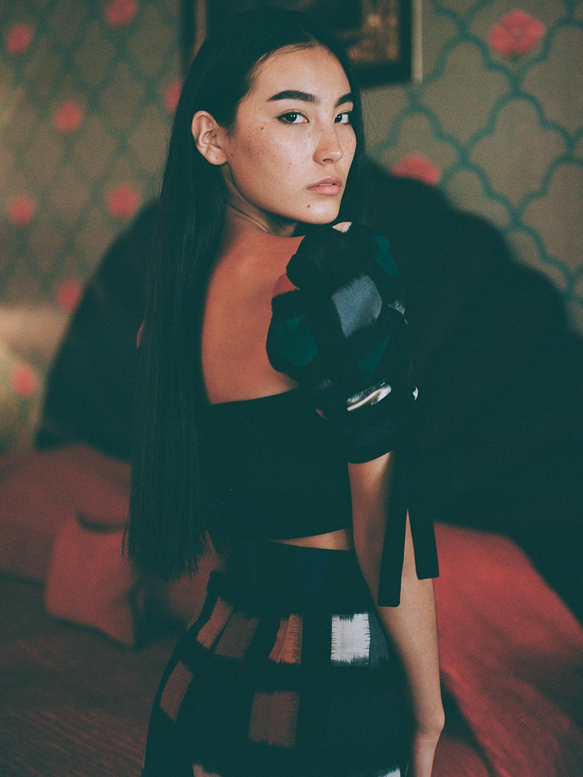 Parampara Crop Top | Black Parampara Crop Top | Black