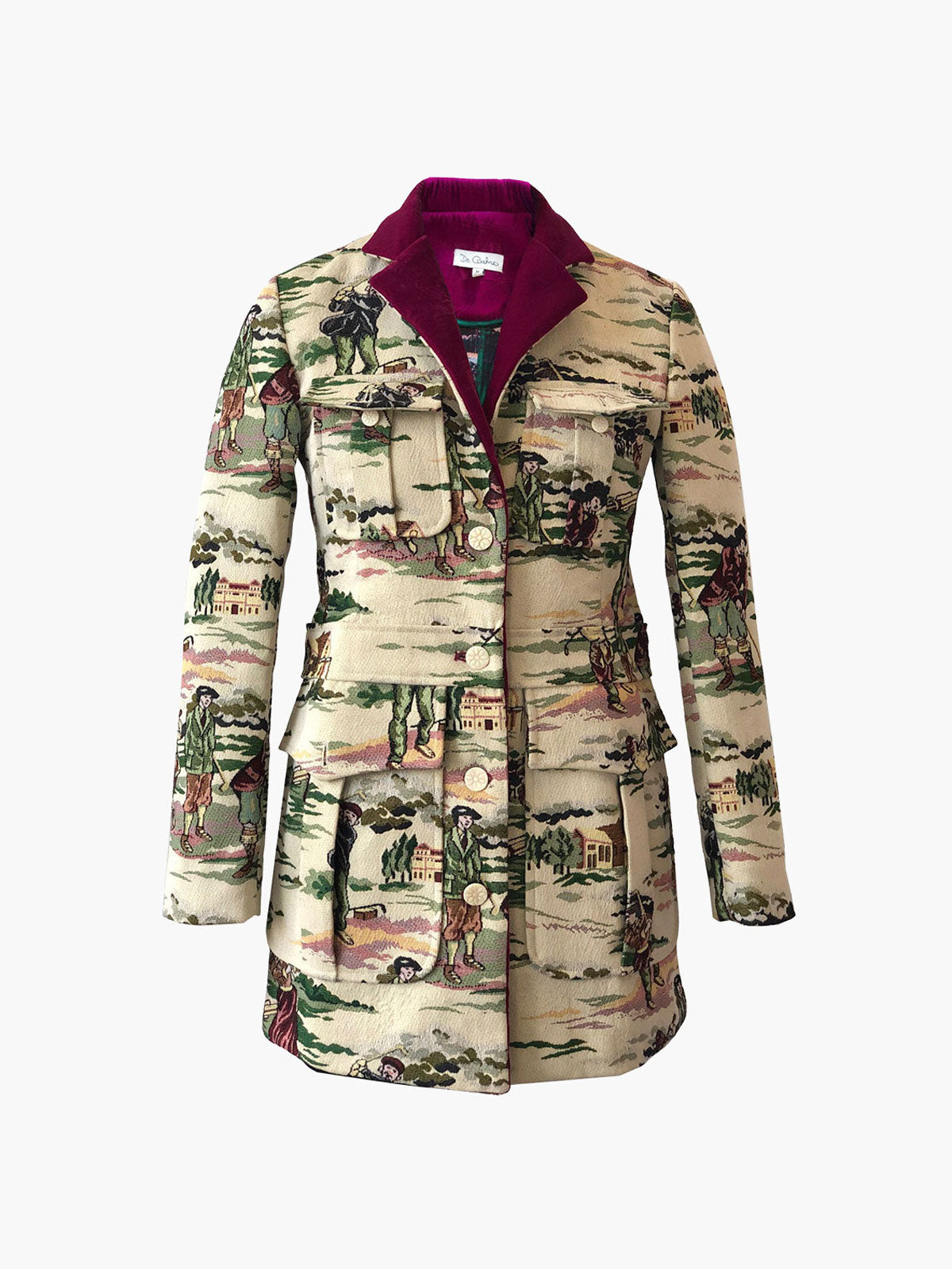 Safari Jacket | Golf Print Safari Jacket | Golf Print