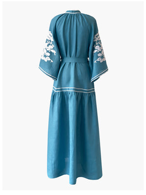 Swan Dress | Turquoise Swan Dress | Turquoise