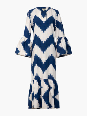 Viento Dress | Zig Zag Royal Blue Viento Dress | Zig Zag Royal Blue