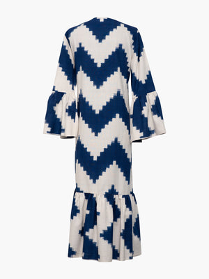 Viento Dress | Zig Zag Royal Blue Viento Dress | Zig Zag Royal Blue