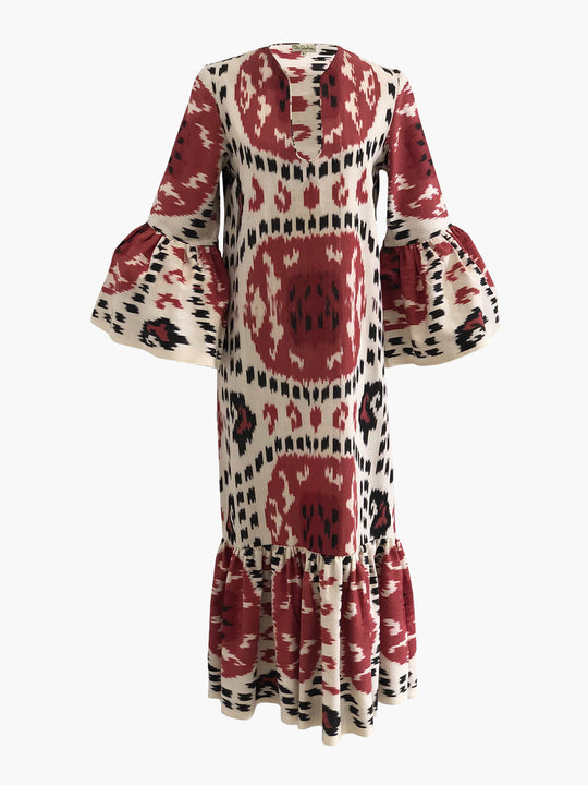 Viento Dress | Red Rainbow