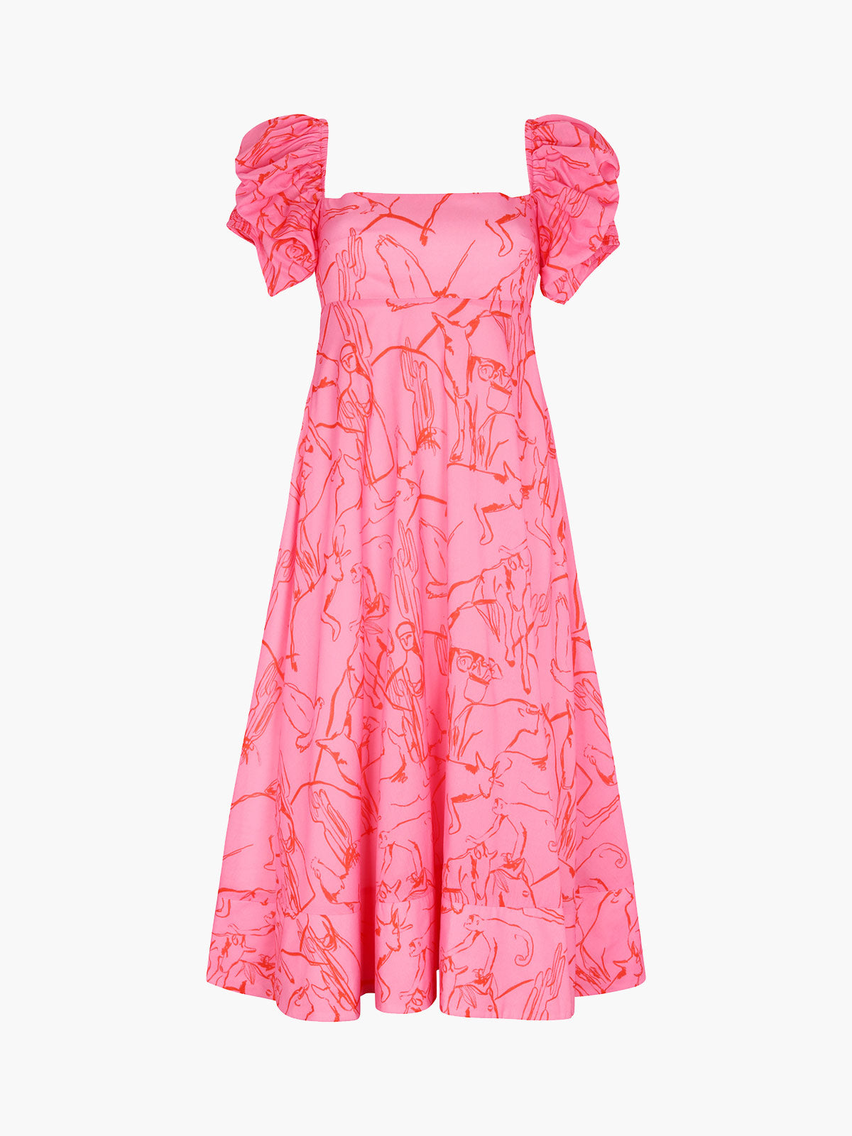 Calla Dress | Caballos Rosa Print Calla Dress | Caballos Rosa Print
