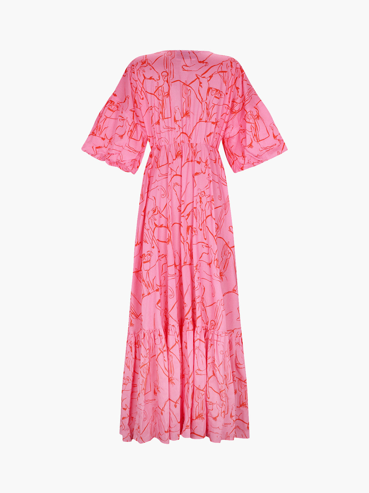 Tulum Dress | Caballos Rosa Print Tulum Dress | Caballos Rosa Print