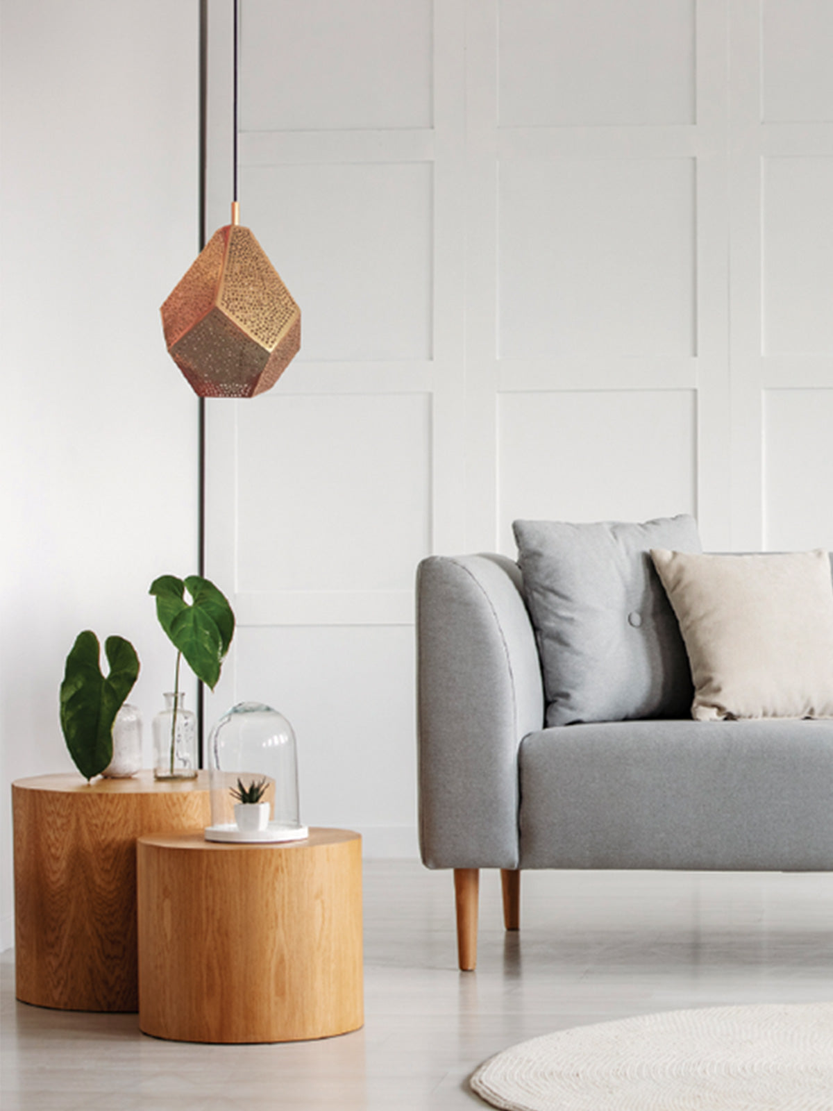 Almas Multi Faceted Hanging Light Almas Multi Faceted Hanging Light