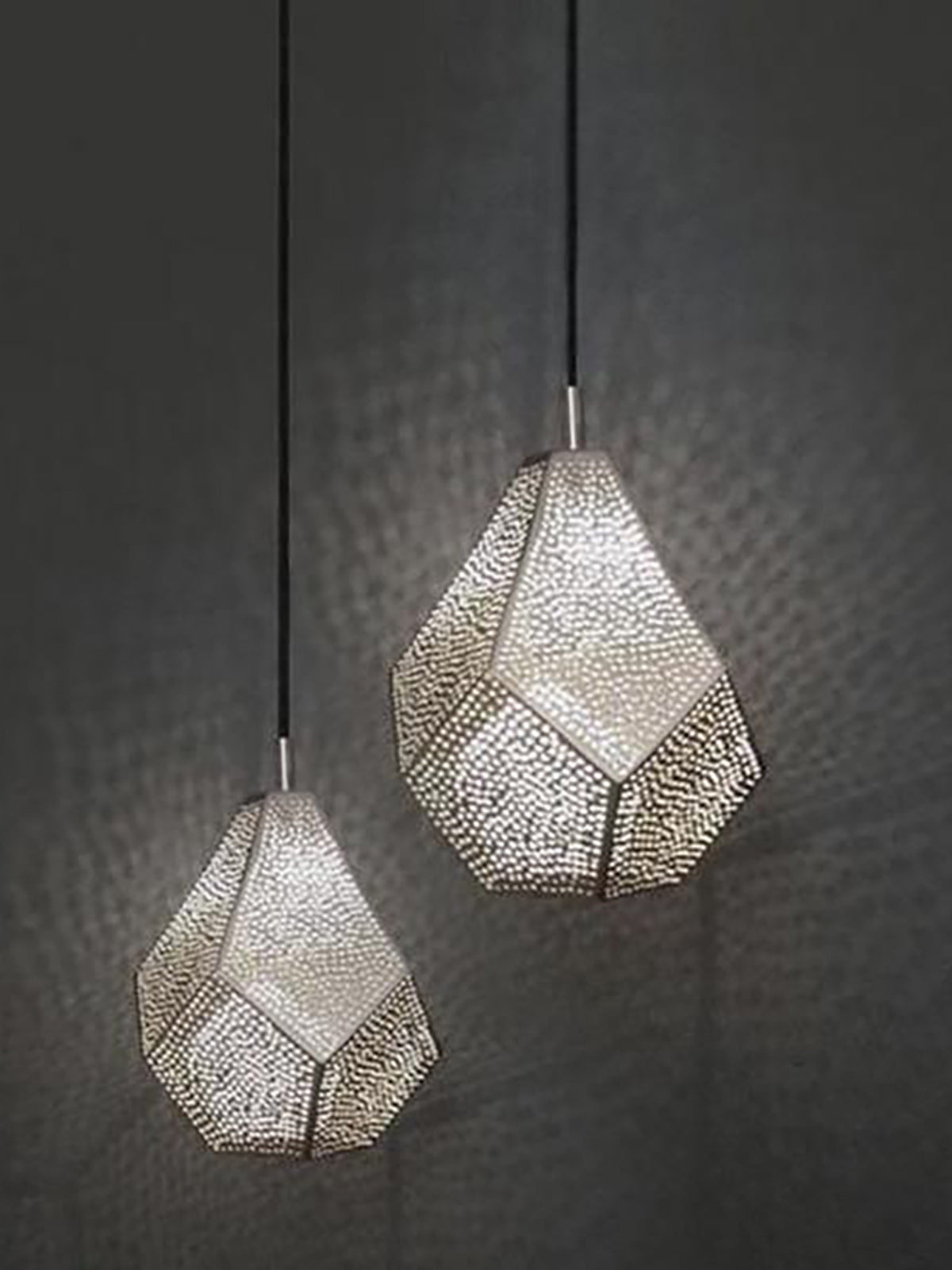 Almas Multi Faceted Hanging Light Almas Multi Faceted Hanging Light
