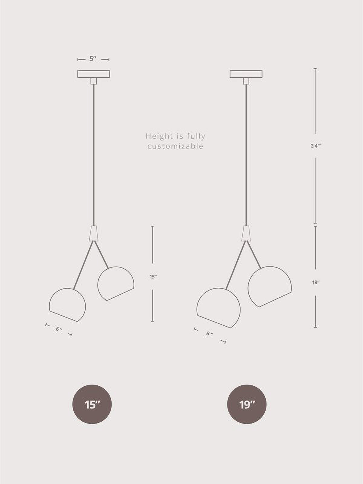 Nur Mod Twin Globe Pendant Light Nur Mod Twin Globe Pendant Light