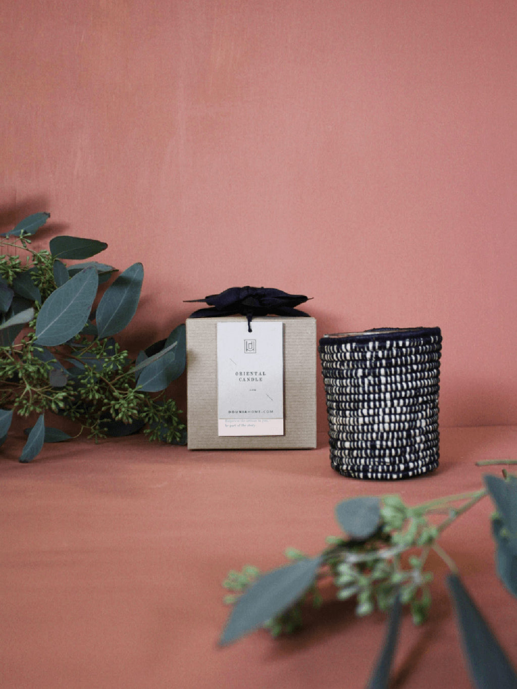 Rafia Candle | Oriental