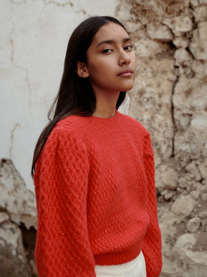 Milagros Sweater | Red Milagros Sweater | Red