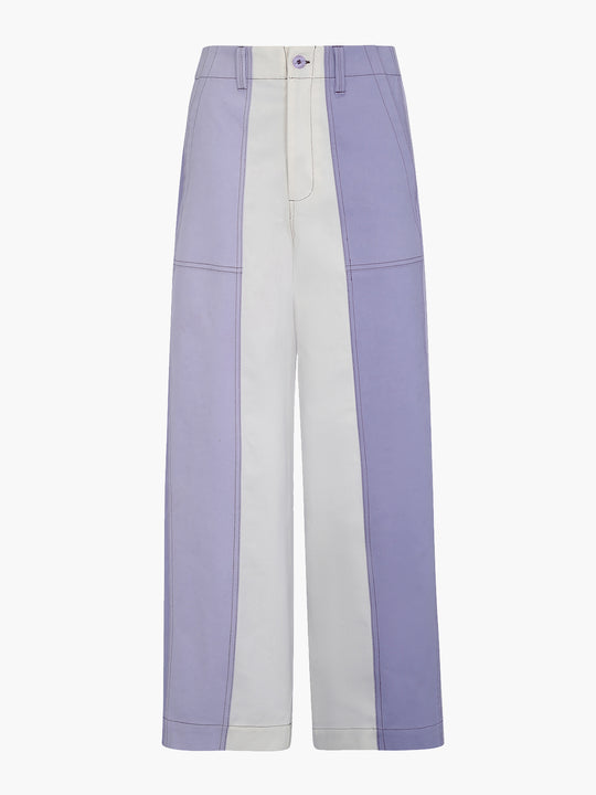 Retablo Pants | Ivory/Lilac