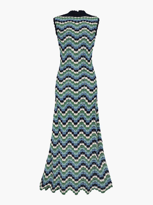 Amazonas Maxi Dress | Mixed Blue Hues