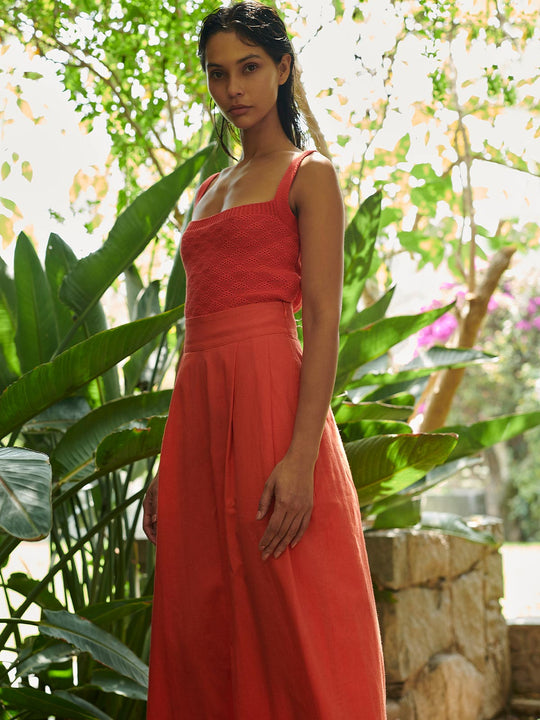 Lantana Top | Tangerine