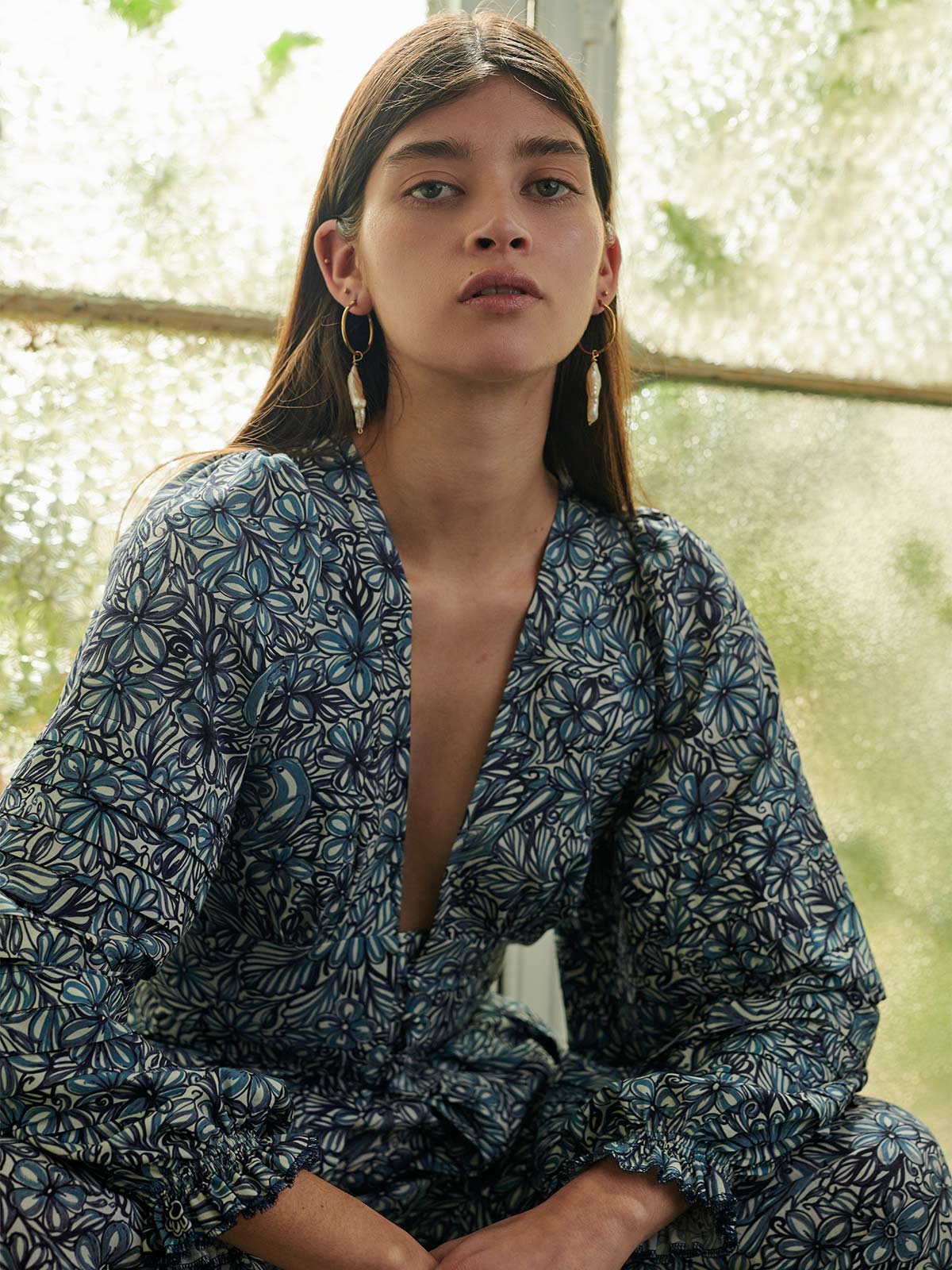 Margarita Top | Print Blue Margarita Top | Print Blue