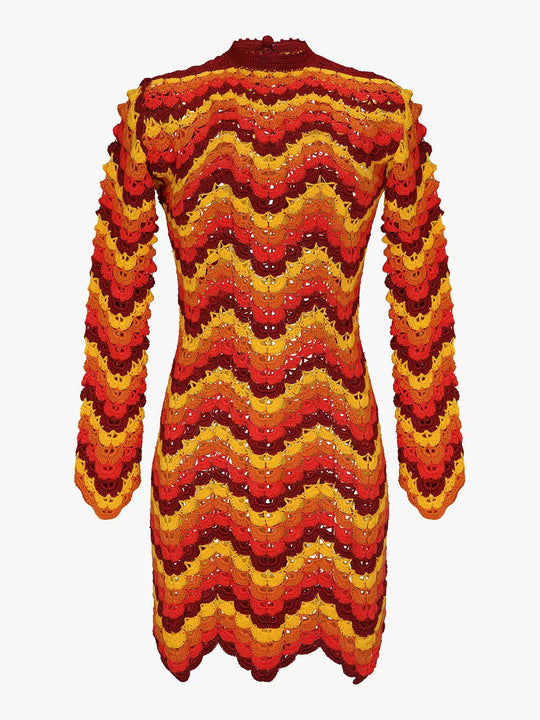 Safi Sunset Mini Dress | Mixed Orange Hues