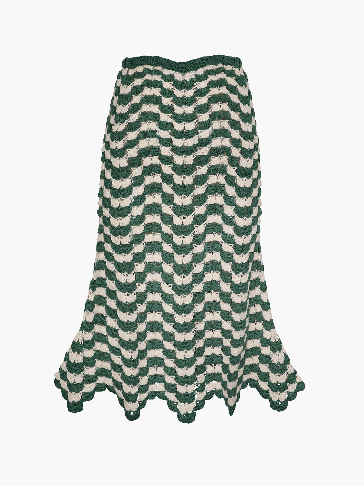 Safi Skirt | Ivory/Green Safi Skirt | Ivory/Green